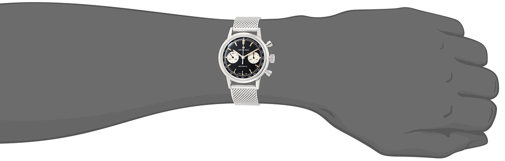American Classic Intra-Matic Mechanical Watch 40mm Black Dial Stainless Steel Strap