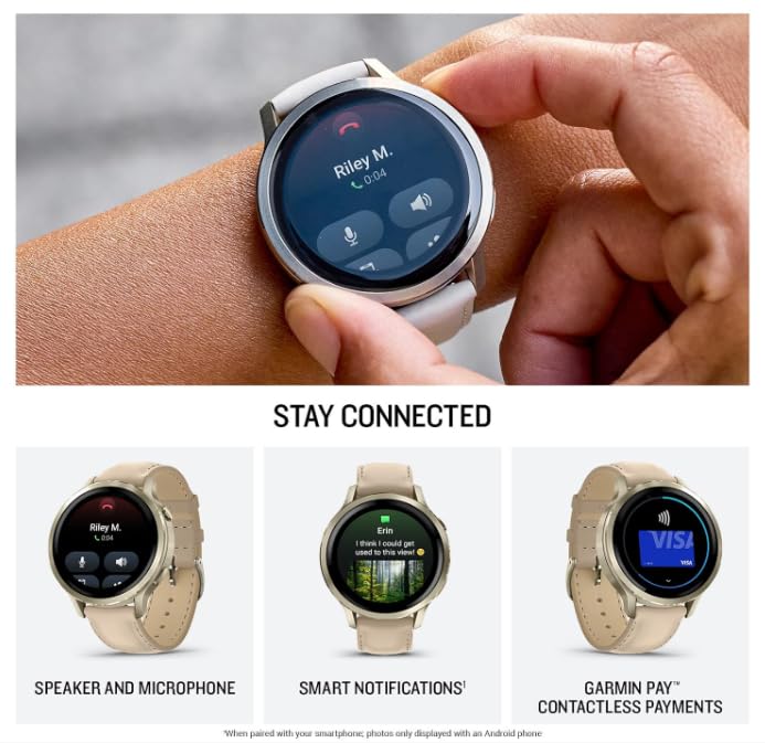 Venu 4 AMOLED GPS Smartwatch 41mm 45mm Built-in Flashlight Bundle