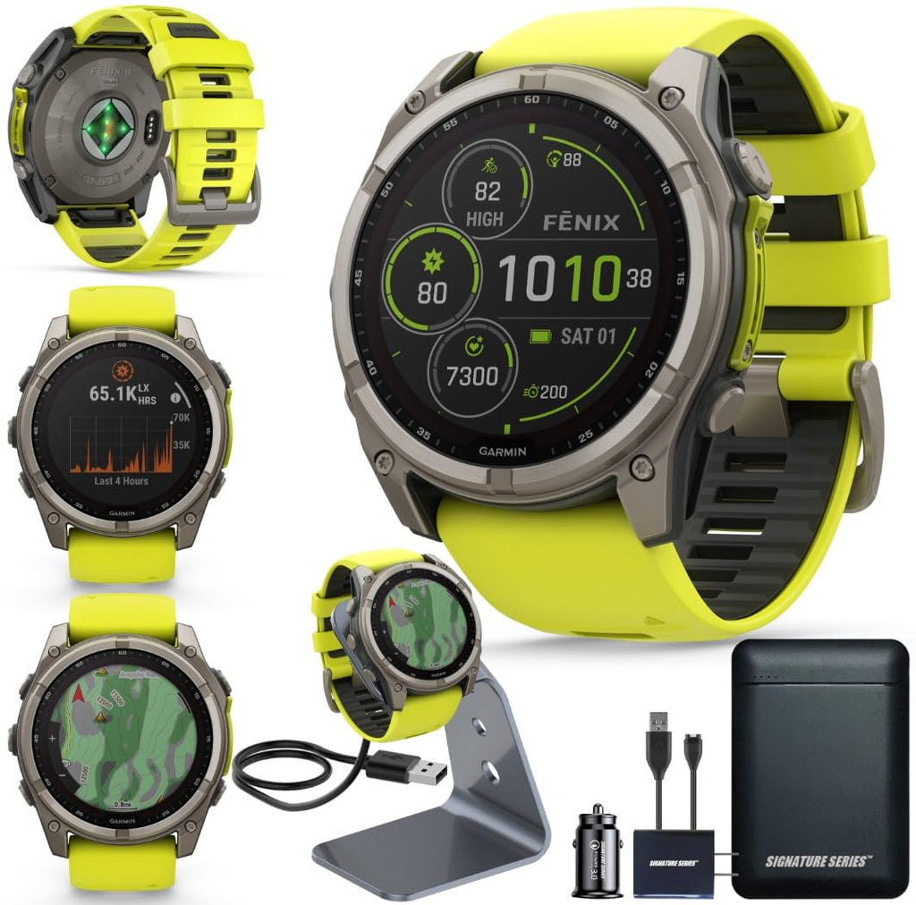 Fenix 7 Series GPS Adventure Smartwatch Bundle Charging Stand