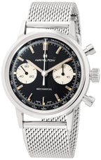 American Classic Intra-Matic Mechanical Watch 40mm Black Dial Stainless Steel Strap