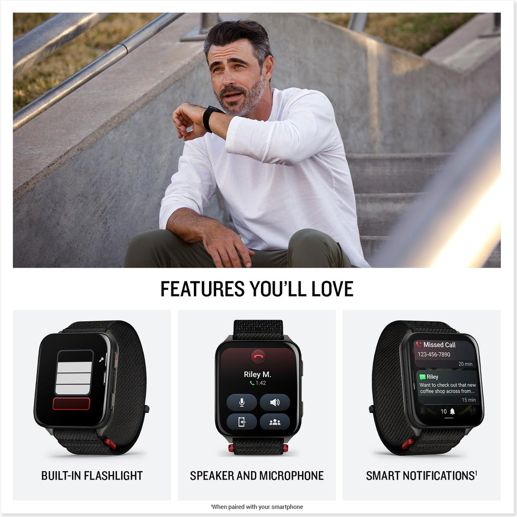 Venu X1 GPS Fitness Smartwatch Bundle Portable Charger