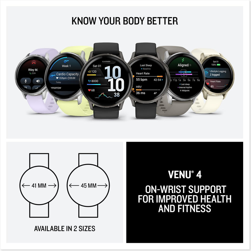 Venu 4 Fitness Smartwatch Bundle