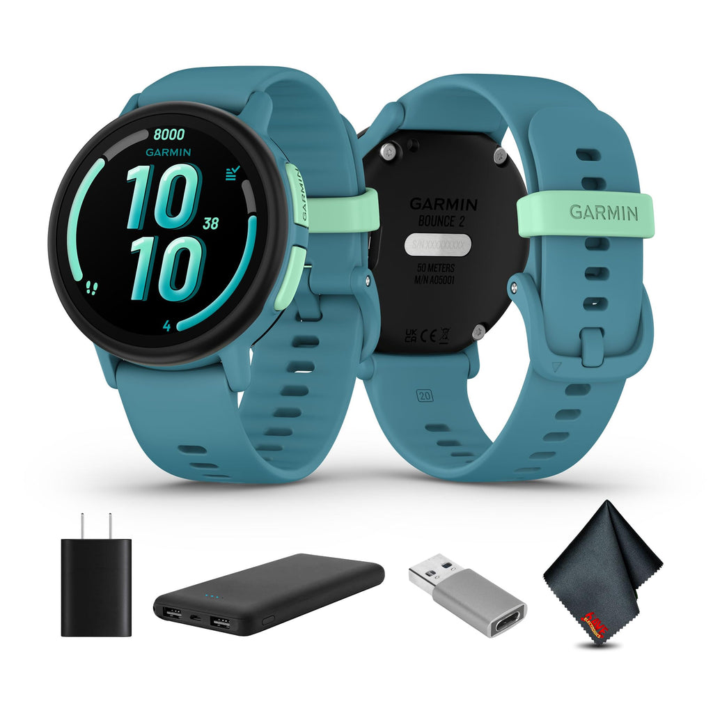 Garmin Bounce 2 Kids Smartwatch Travel Bundle