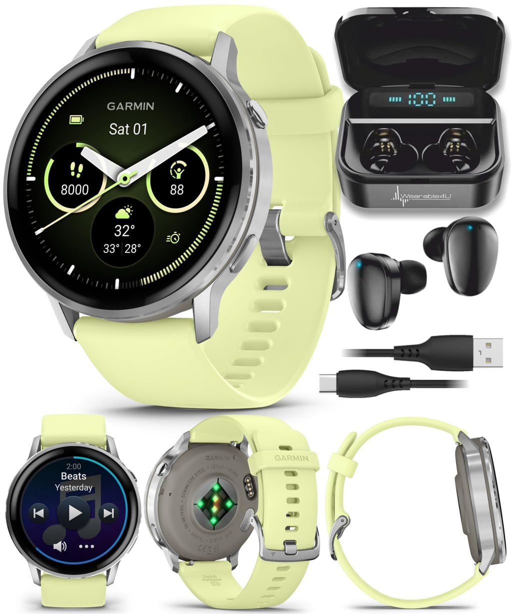 Venu 4 AMOLED GPS Smartwatch 41mm 45mm Built-in Flashlight Bundle