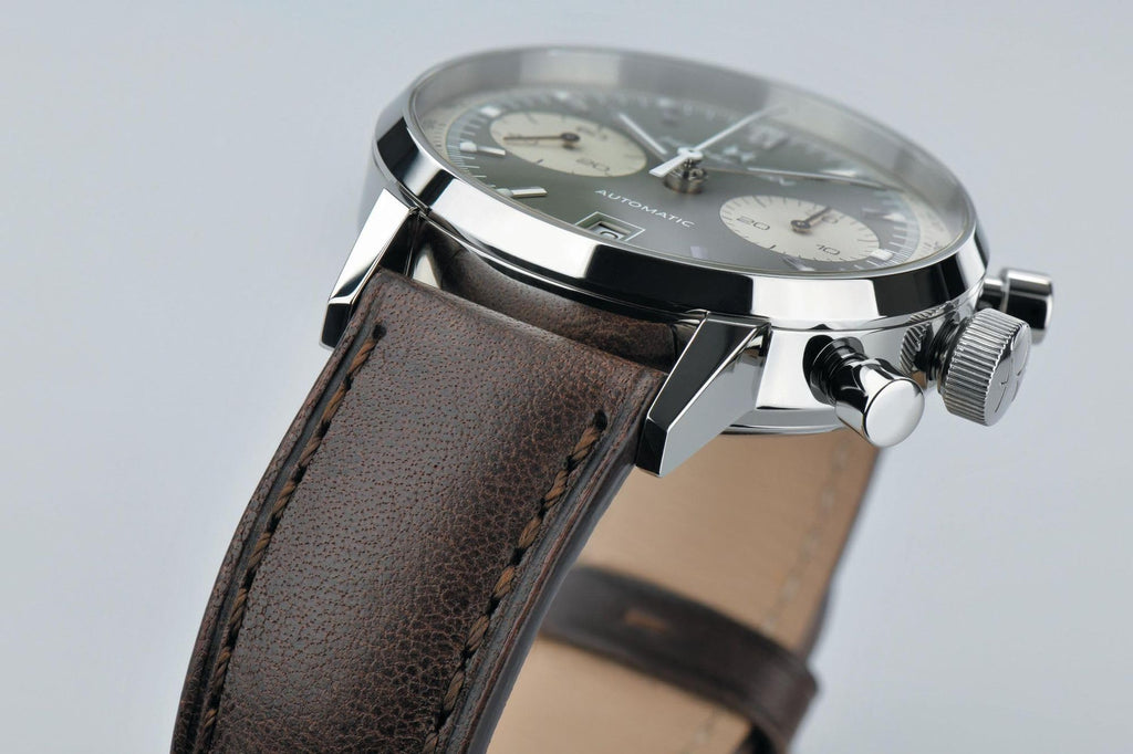 American Classic Automatic Watch 40mm Green Dial Leather Strap