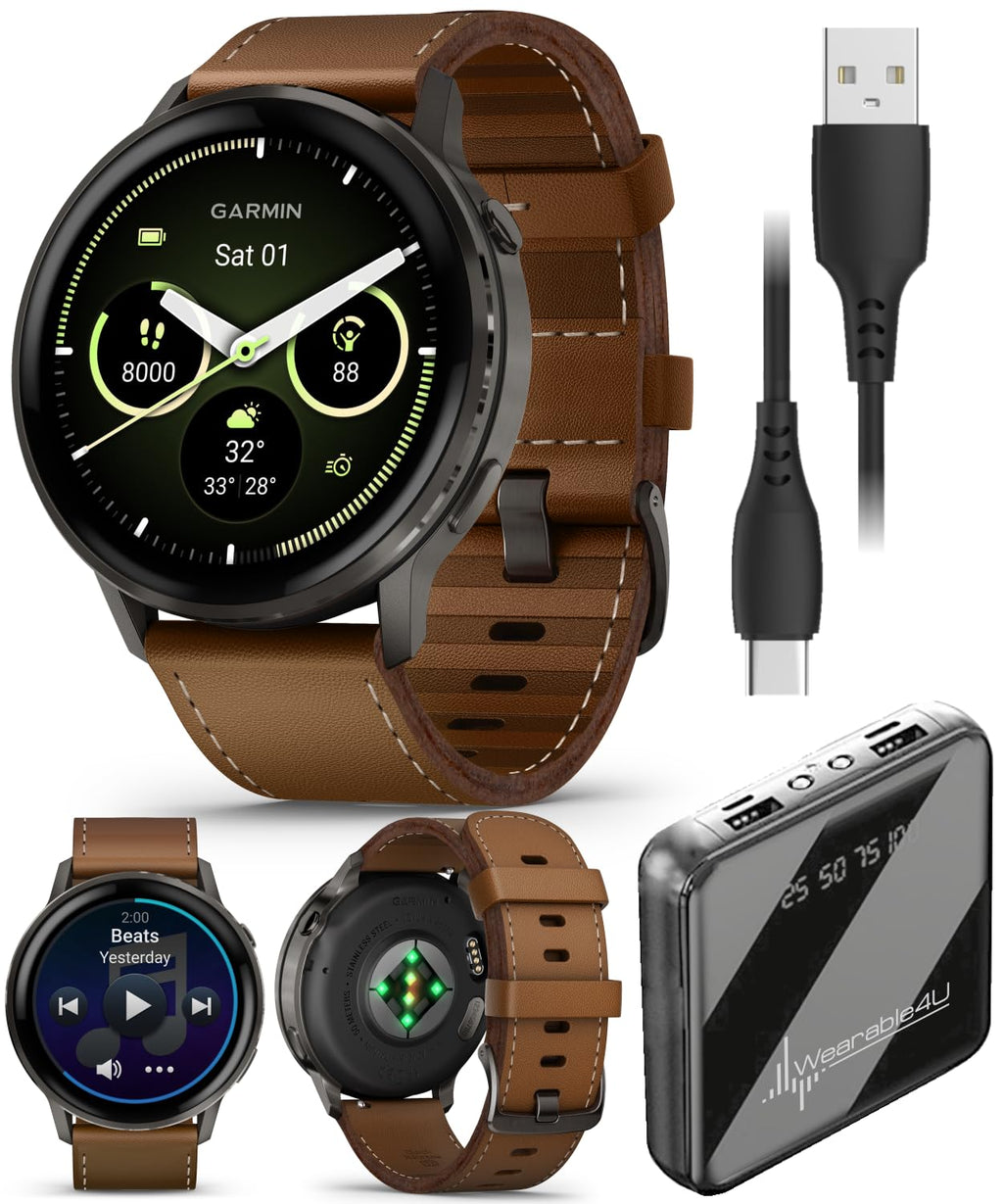 Venu 4 AMOLED GPS Smartwatch 41mm 45mm Built-in Flashlight Bundle