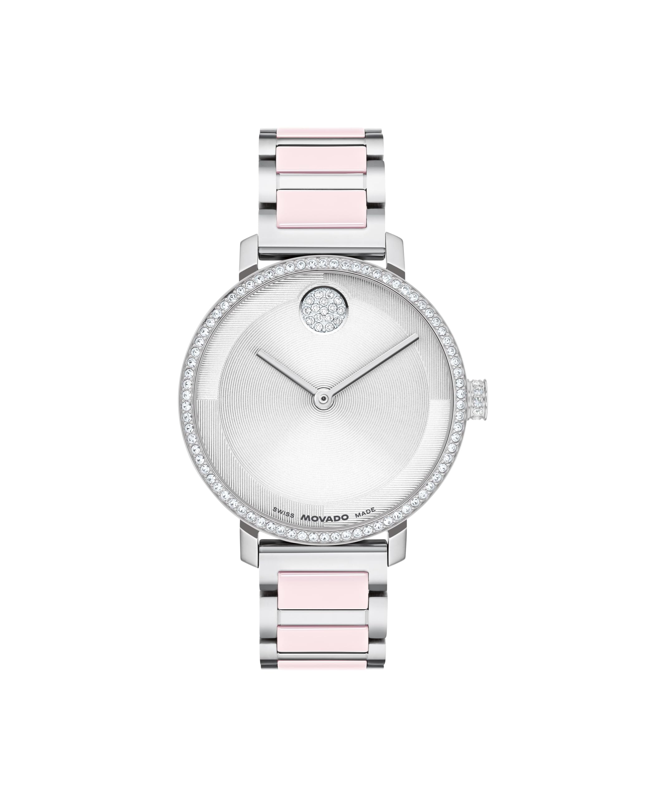 Bold Crystal-Set Quartz Watch 34mm Stainless Steel