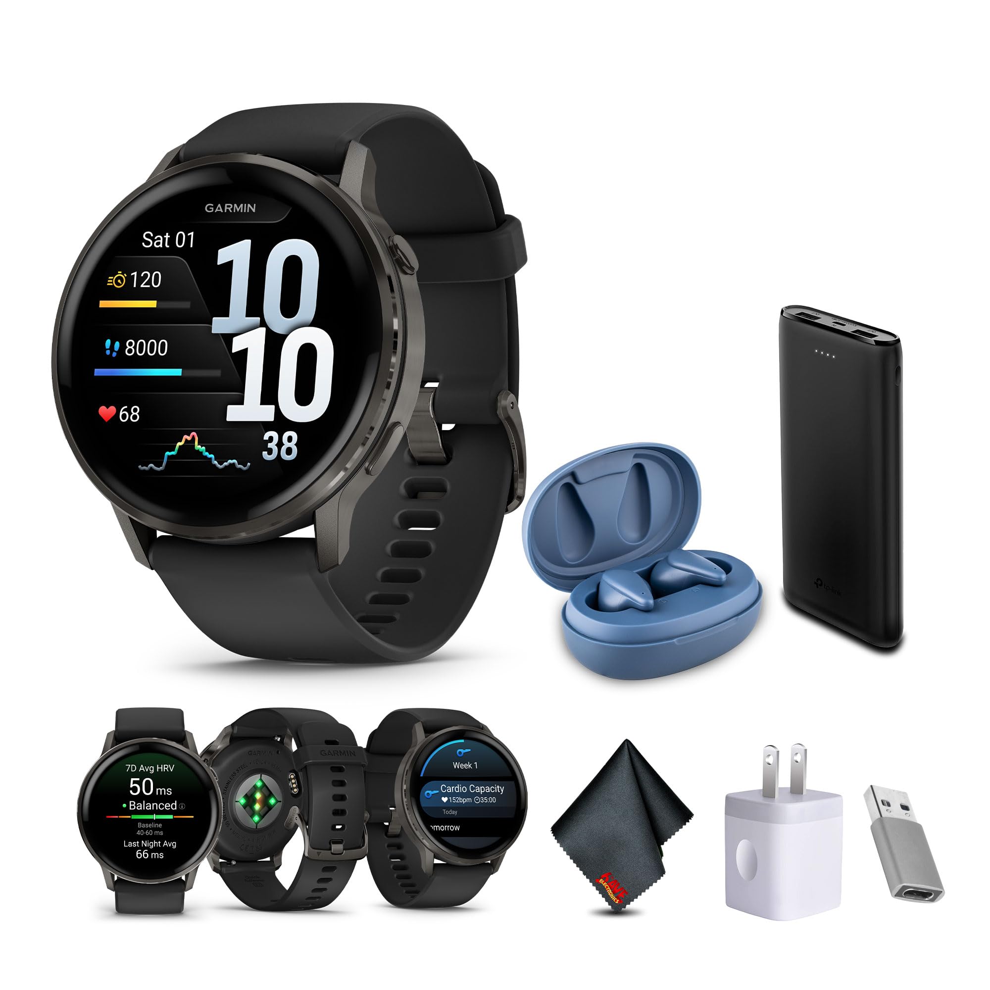 Venu 4 Fitness Smartwatch Bundle