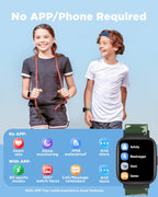 Kids Smart Fitness Watch with Heart Rate, Waterproof, Step & Sleep Tracker