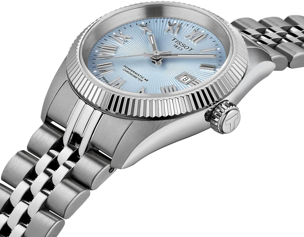 Ballade Powermatic 48 COSC Automatic Watch 30mm Blue Dial Stainless Steel