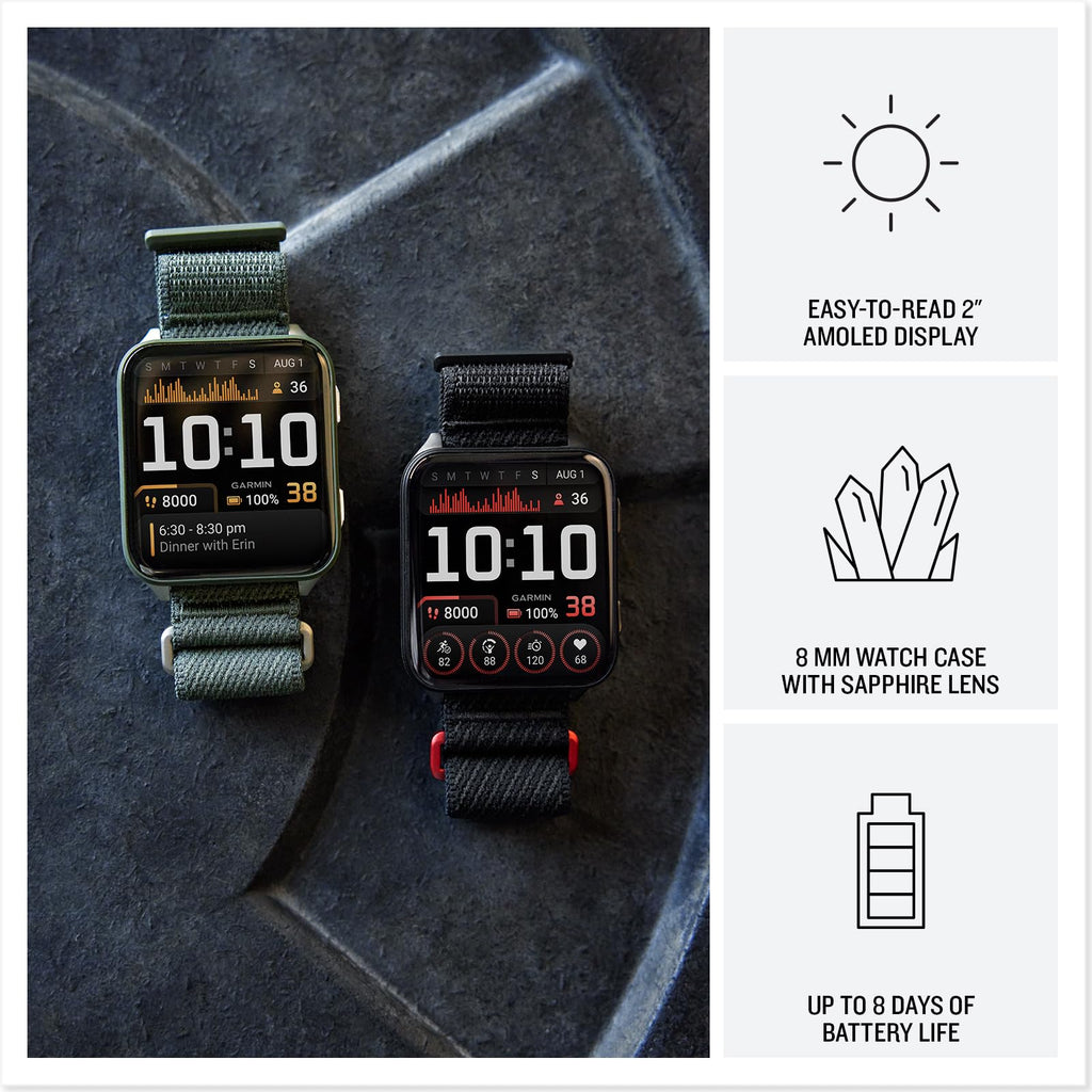 Venu X1 GPS Fitness Smartwatch Bundle Portable Charger