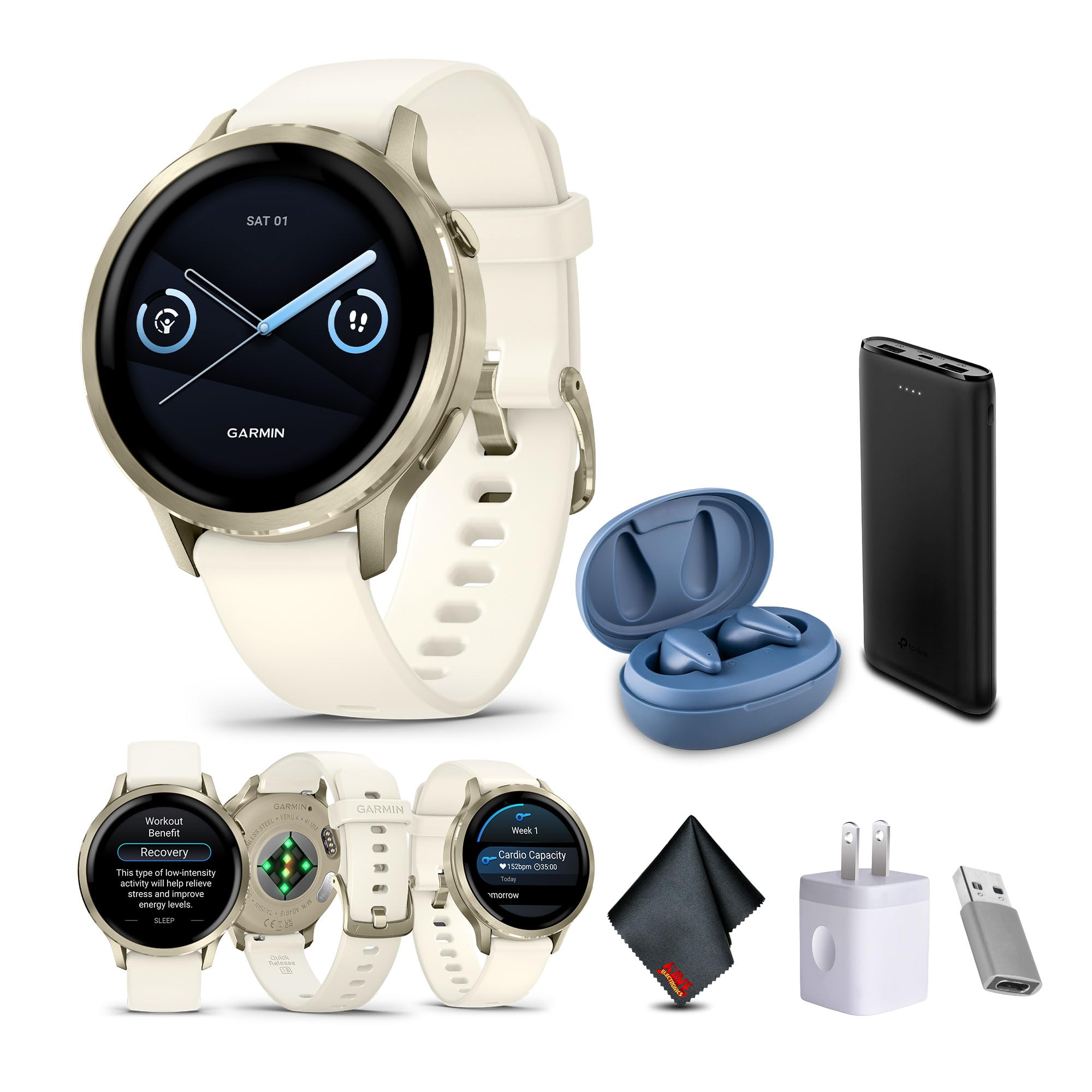Venu 4 Fitness Smartwatch Bundle