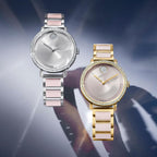 Bold Crystal-Set Quartz Watch 34mm Stainless Steel
