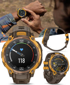 Instinct Crossover AMOLED Hybrid GPS Smartwatch Bundle Earbuds