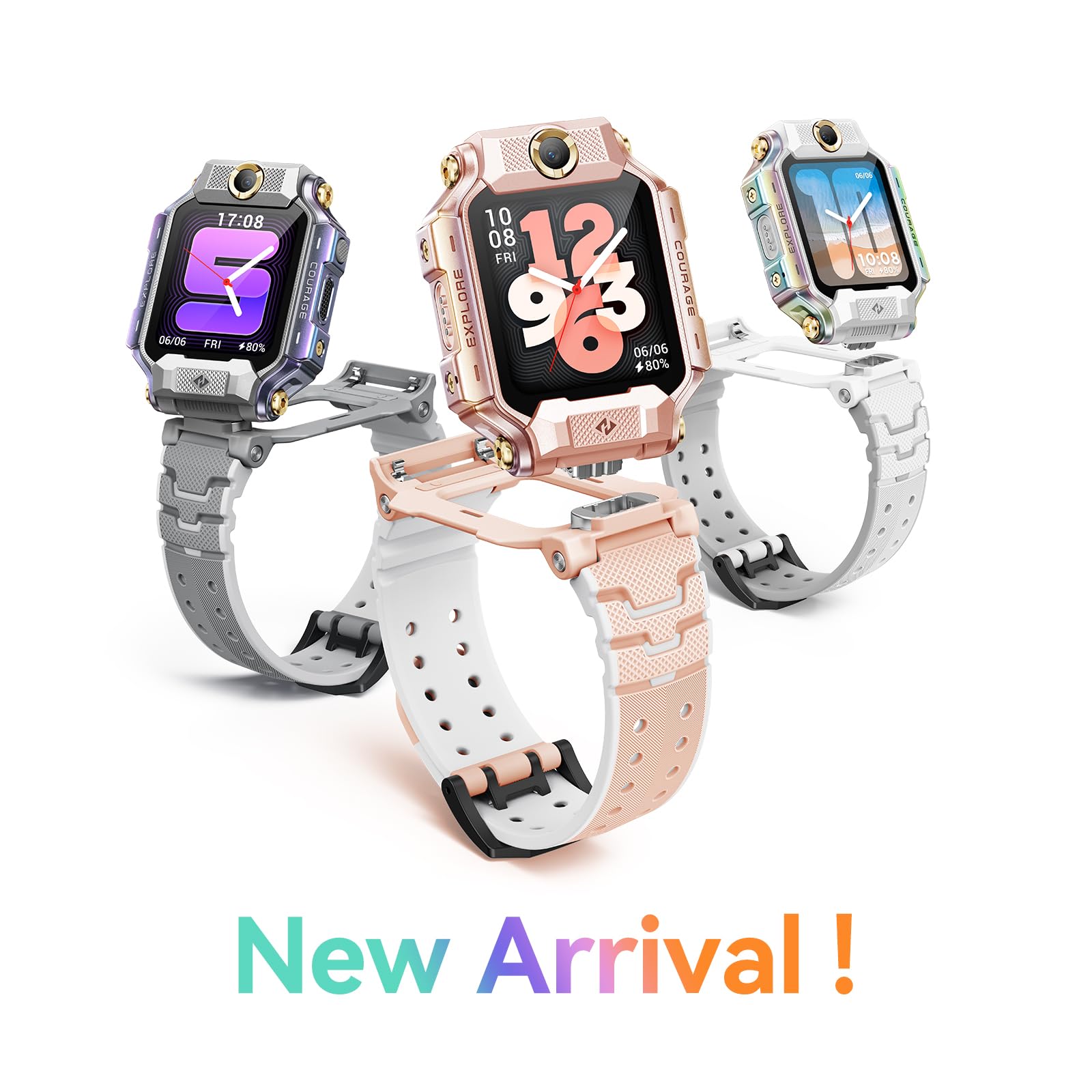 Kids GPS Smartwatch Dual Camera 4G Video Call Parental Control IP68 Waterproof