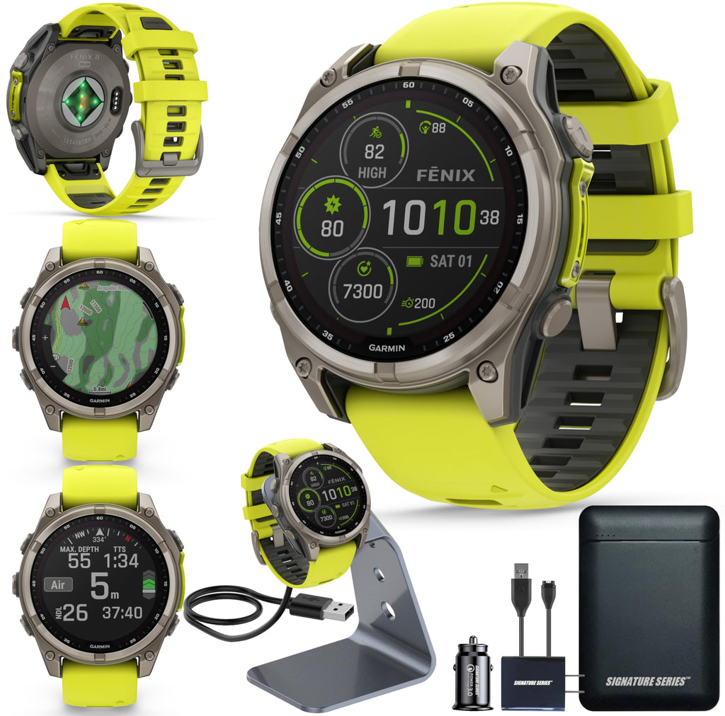 Fenix 7 Series GPS Adventure Smartwatch Bundle Charging Stand