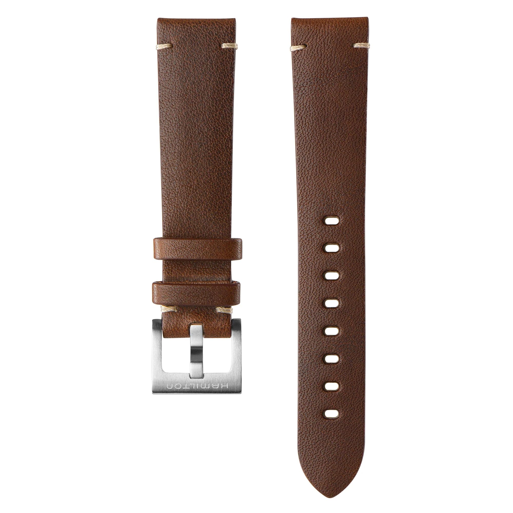 Khaki Aviation Automatic Watch 38mm Black Dial Leather Strap