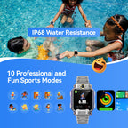 Kids GPS Smartwatch Dual Camera 4G Video Call Parental Control IP68 Waterproof