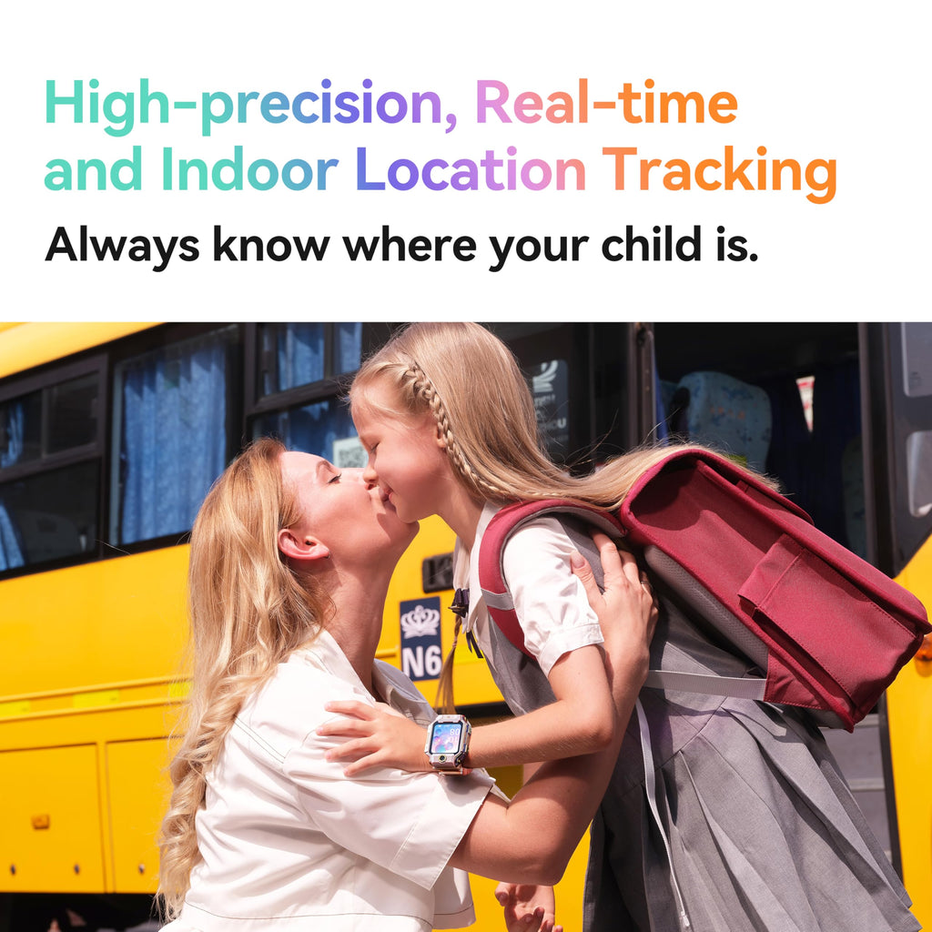 Kids GPS Smartwatch HD Video Calling 4G Real-Time Tracking IPX8 Water Resistant